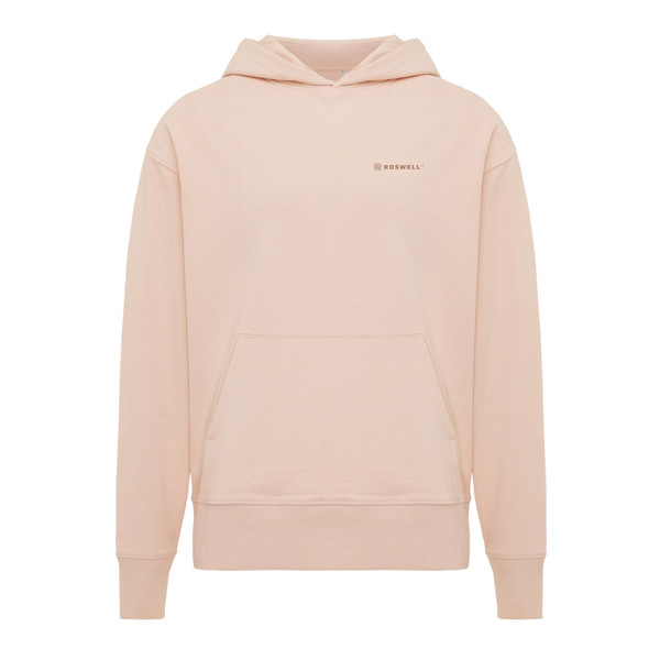 IQONIQ Yoho recycled cotton relaxed hoodie - Peach Nectar / L