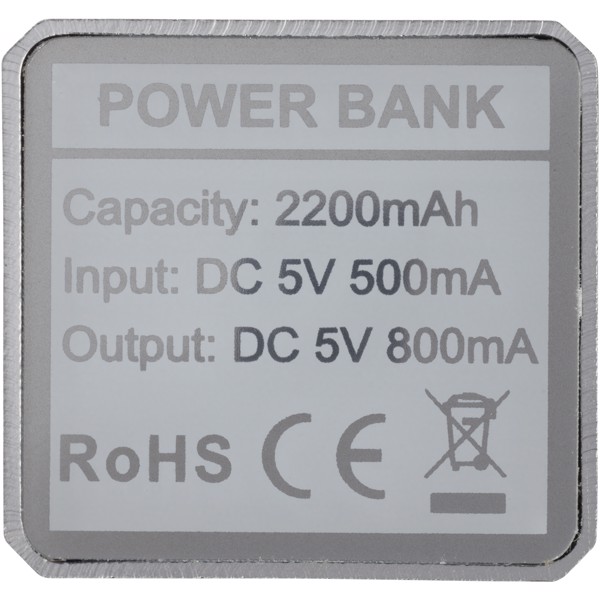 WS101B batería externa 2200/2600 mAh - Plateado / 2200mAh