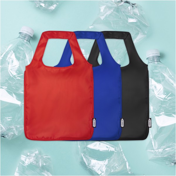 Ash RPET large foldable tote bag 14L - Red