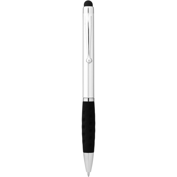 Ziggy stylus ballpoint pen - Silver / Solid black