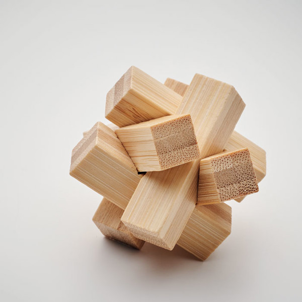 Bamboo brain teaser star shape Cubenats