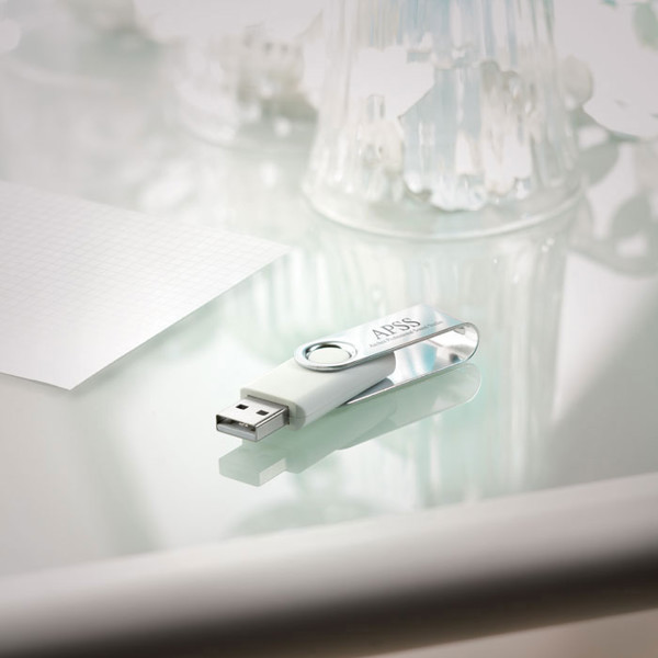 Techmate. USB flash 8GB - White
