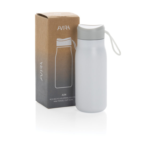 Avira Ain RCS Re-steel 150ML mini travel bottle - White