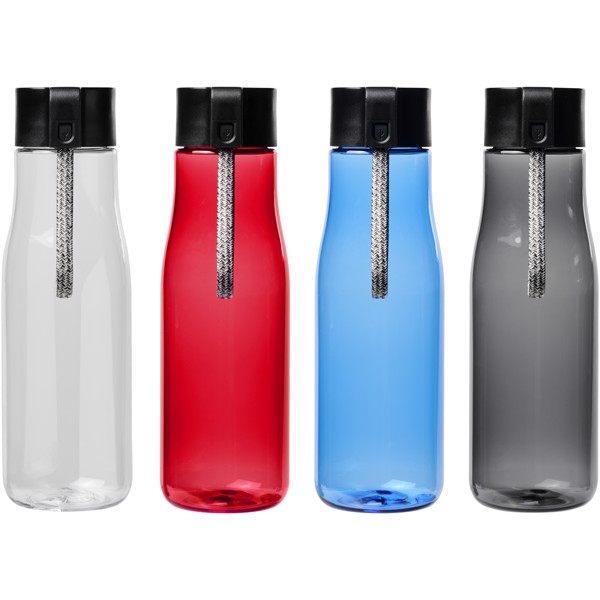 Ara 640 ml Tritan™ sport bottle with charging cable - Transparent clear