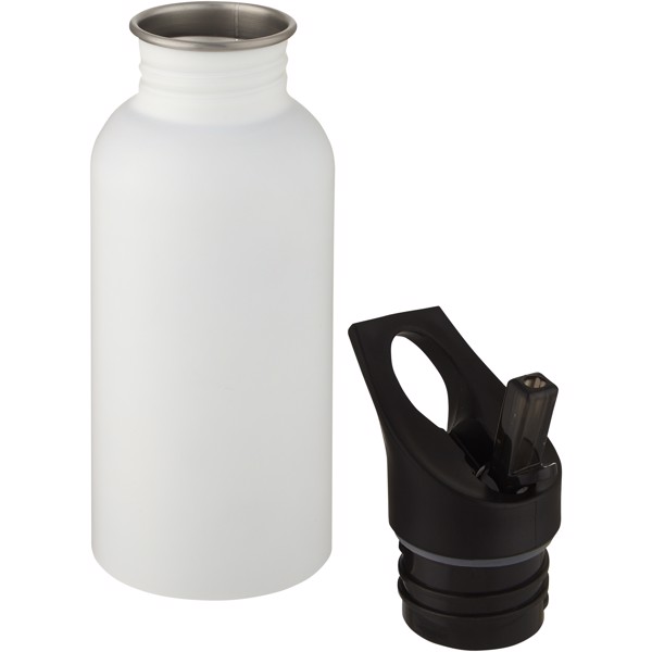 Lexi 500 ml stainless steel sport bottle - White