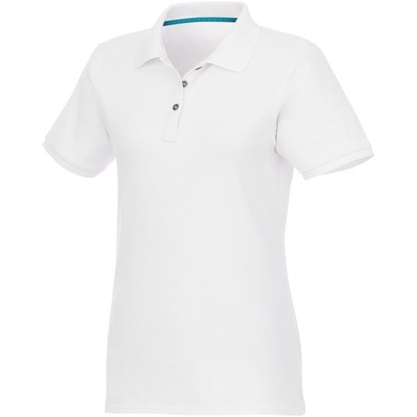 Beryl short sleeve women's organic recycled polo - White / XL