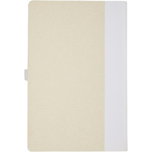 Dairy Dream A5 size reference recycled milk cartons notebook and ballpoint pen set - White