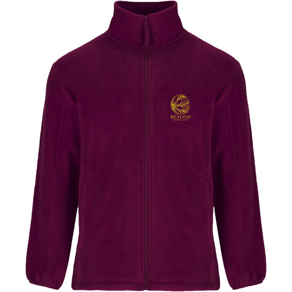 Artic men's full zip fleece jacket - Garnet / 2XL