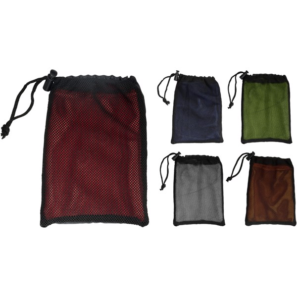 Peter cooling towel in mesh pouch - White