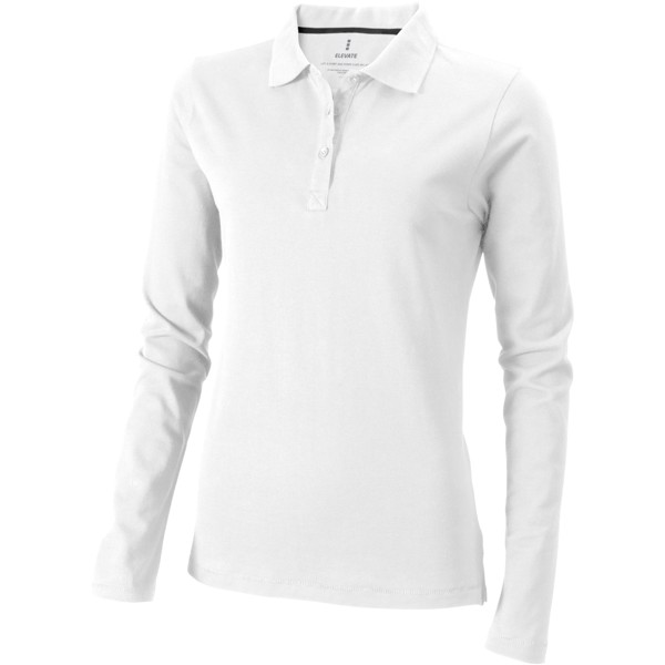 Polo de manga larga para mujer "Oakville" - Blanco / L