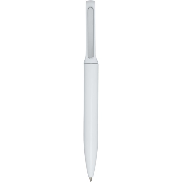 Blanca recycled aluminium ballpoint pen (black ink) - White