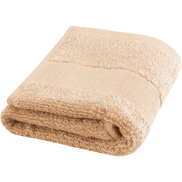 Sophia 450 g/m² cotton towel 30x50 cm - Beige