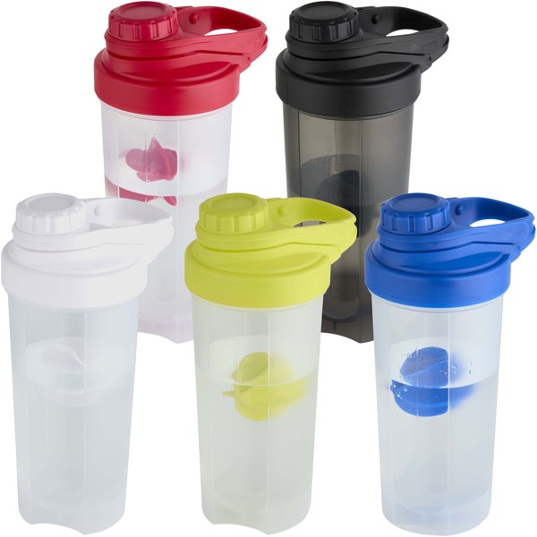 Forza 700 ml sport bottle with shaker ball - Red
