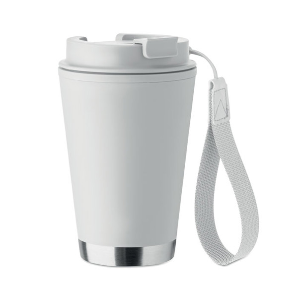 Double wall tumbler 300ml Topiz - White