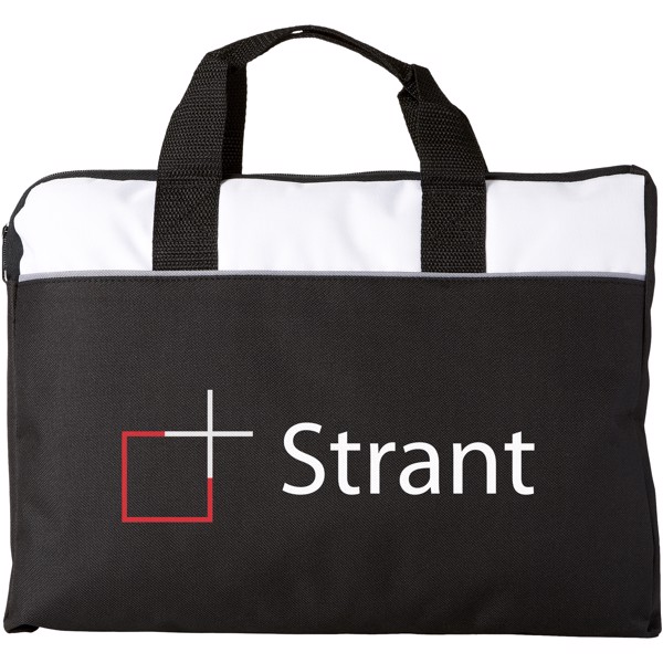 Tampa conference bag - Solid black / White