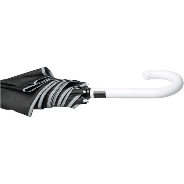 Felice 23" auto open windproof reflective umbrella - White