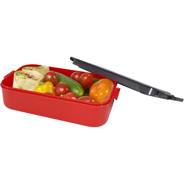 Snappy 1000 ml lunch box and cutlery set - Red
