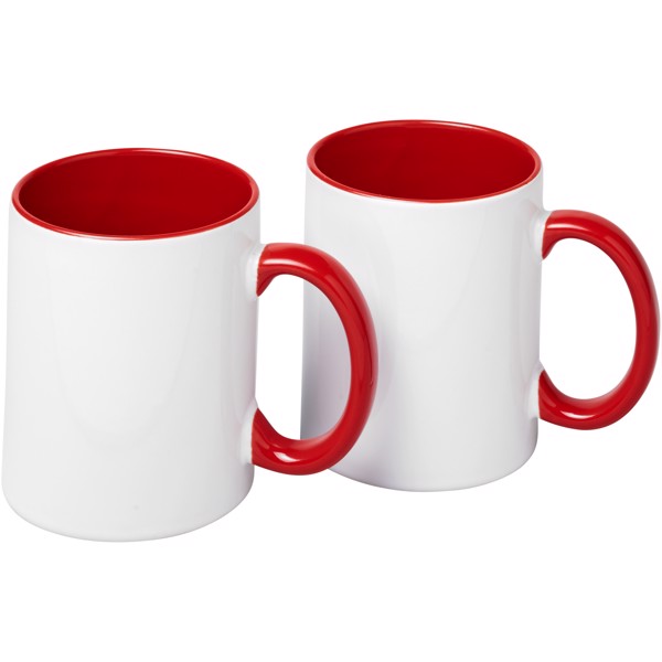 Dárková sada dvou sublimačních hrnků Ceramic - Červená s efektem námrazy