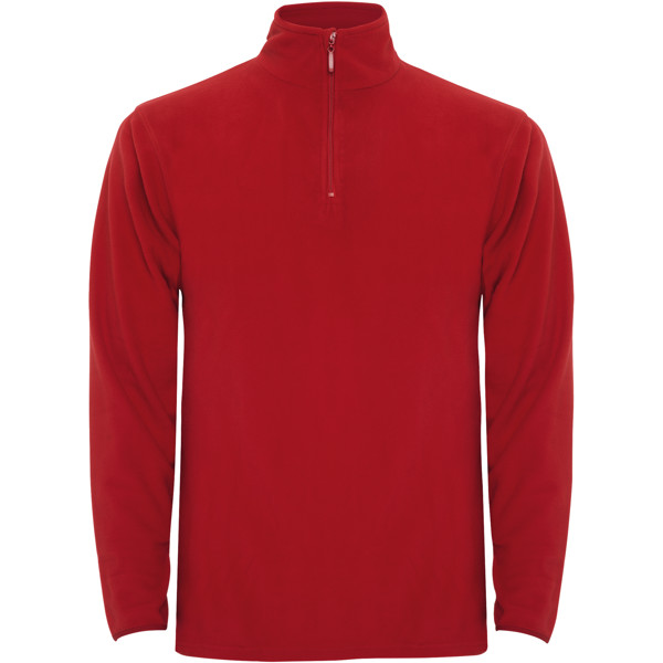 Himalaya men's quarter zip fleece jacket - Red / L