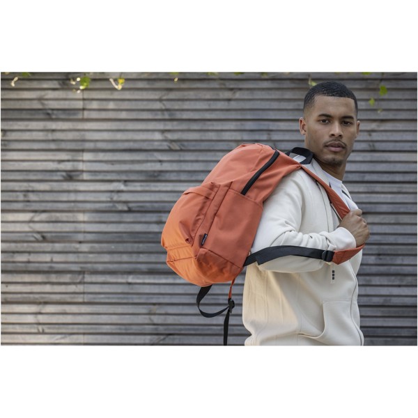 Byron 14\" GRS recycled city laptop backpack 16L - Grey