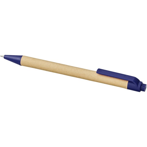Priestly recycled notebook with pen - Natural / Navy