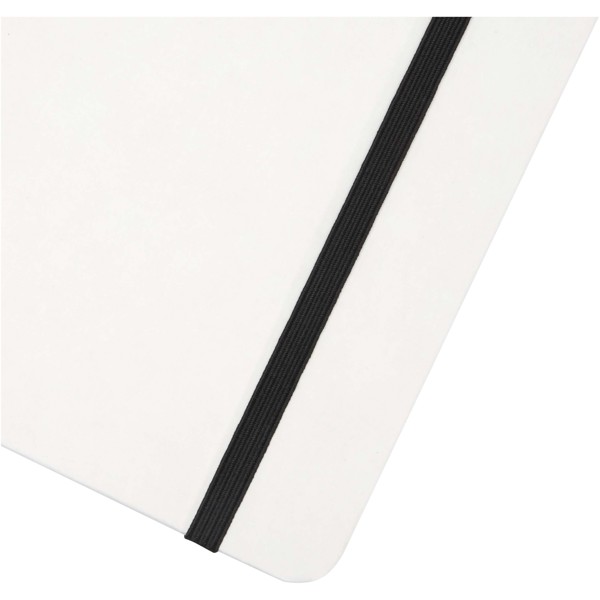 Holm A5 stone paper hard cover notebook with lined pages - White