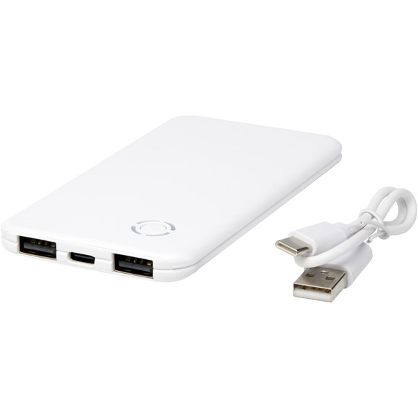 Slender 4000 mAh slim dual power bank