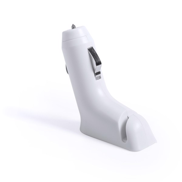 USB Car Charger Santer - White