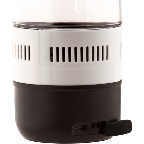 Ace 500 ml sports bottle with Bluetooth® speaker - White