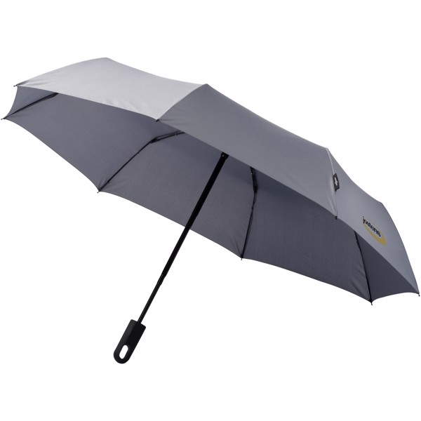Trav 21.5\" foldable auto open/close umbrella - Grey