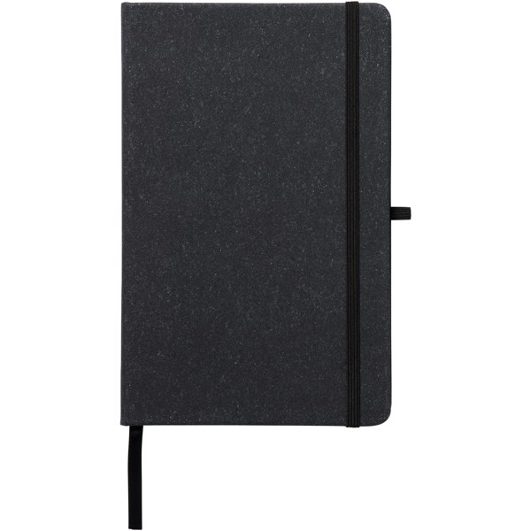 Atlana leather pieces notebook - Black