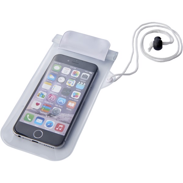 Mambo waterproof smartphone storage pouch - White