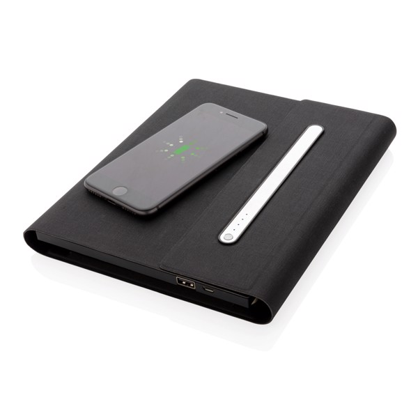 5.000 mAh power notebook A5 with wireless charging