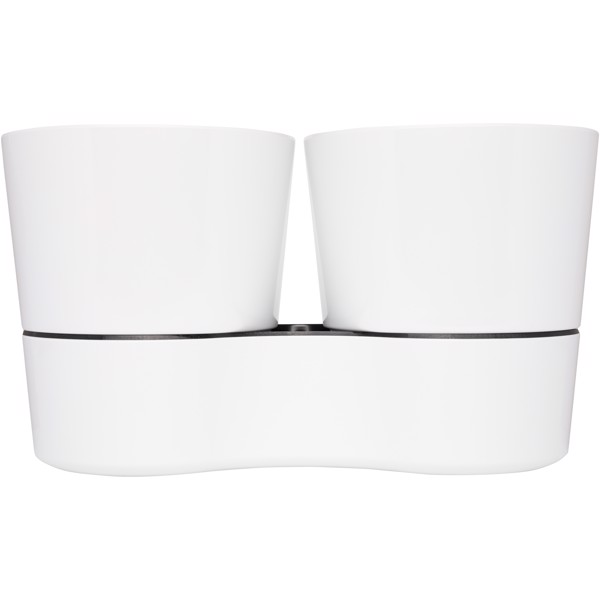Herbs twin kitchen pot - White