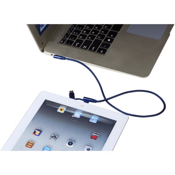 Ecliptic 3-in-1 charging cable - Navy