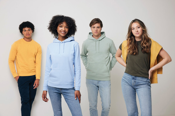 IQONIQ Jasper recycled cotton hoodie - Ochre Yellow / XS