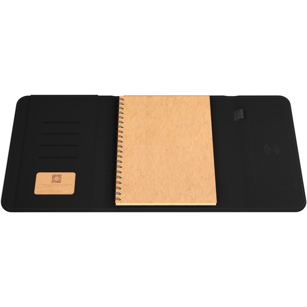 SCX.design O18 A5 notebook with 5W wireless 4000 mAh powerbank and light-up logo