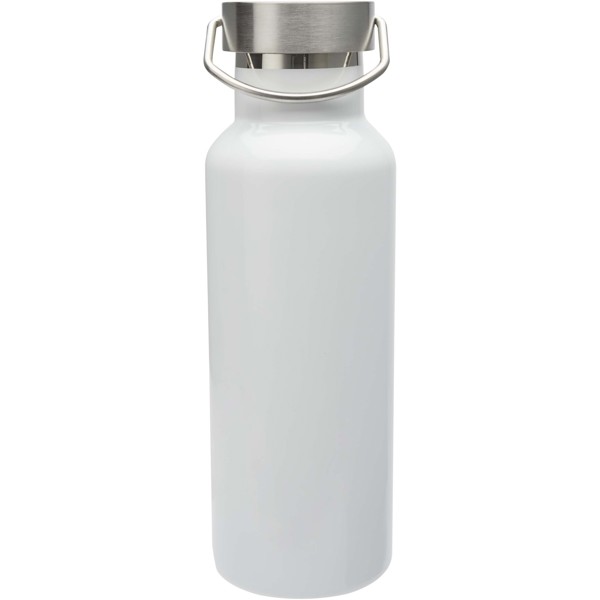 Thor 500 ml RCS certified recycled stainless steel water bottle - White