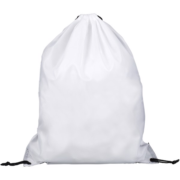 Oriole zippered drawstring backpack - White