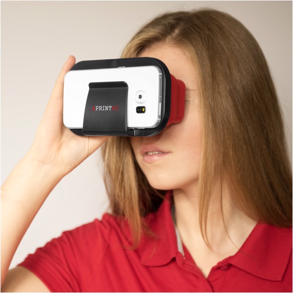 Sil-val foldable silicone virtual reality glasses - Red