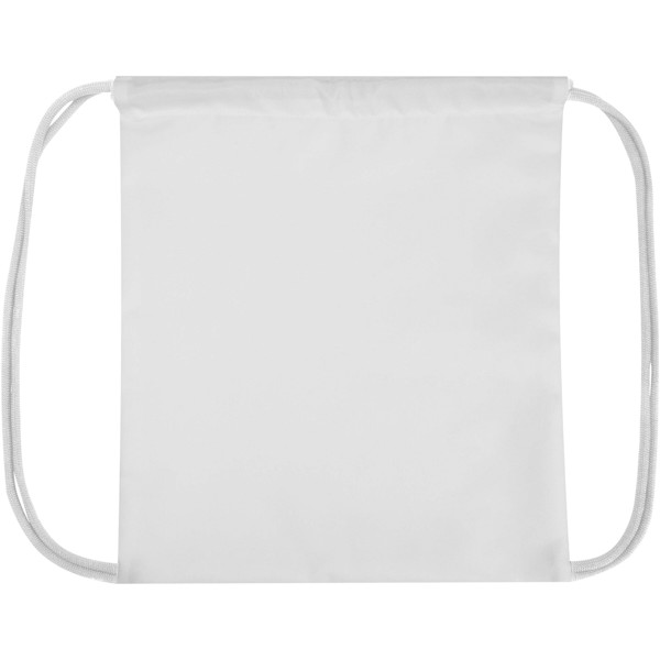 Clif sublimation RPET drawstring bag - White / White