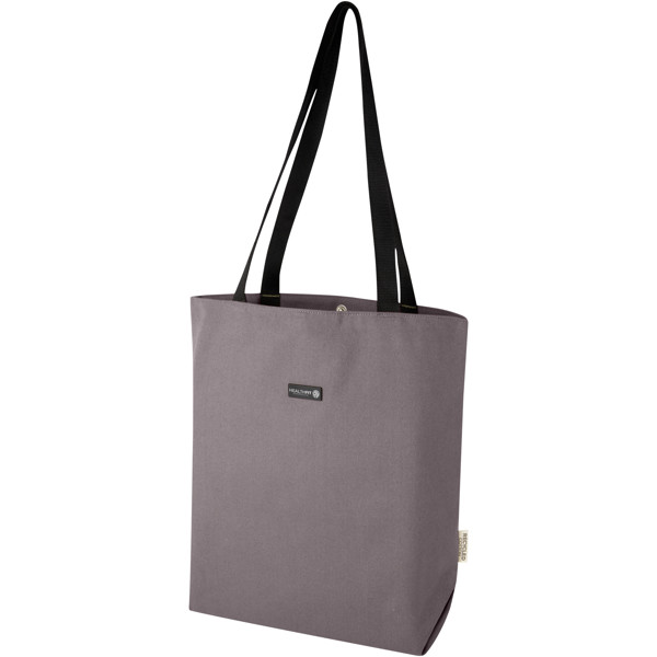 Joey GRS recycled canvas versatile tote bag 14L - Grey