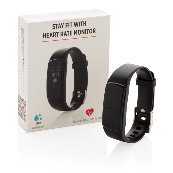 Stay Fit with heart rate monitor - Black
