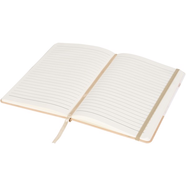 Two-tone A5 marble look notebook
