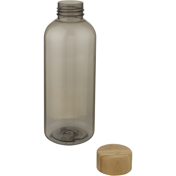 Ziggs 650 ml recycled plastic water bottle - Transparent Charcoal