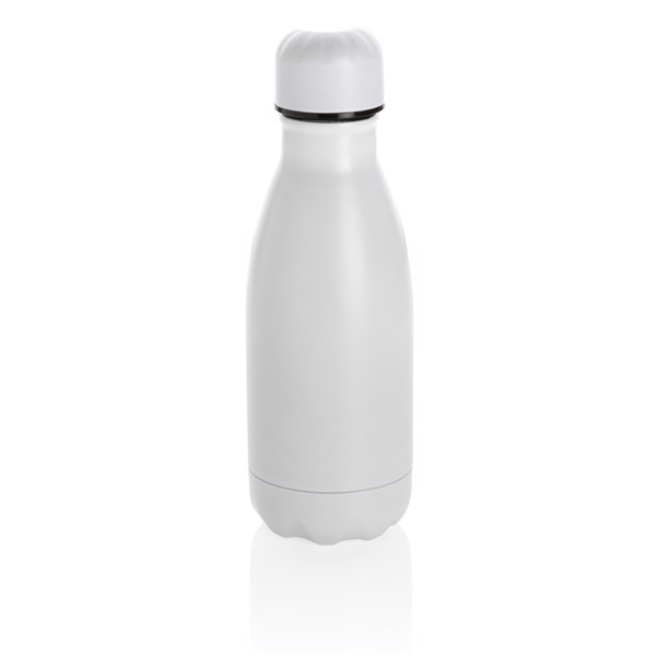 Solid colour vacuum stainless steel bottle 260ml - White