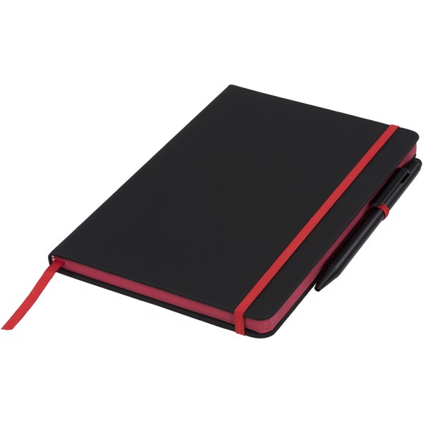 Noir Edge medium notebook - Black / Red