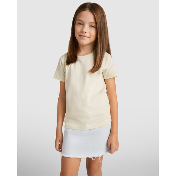 Breda organic cotton short sleeve kids t-shirt - Mist Green / 3/4