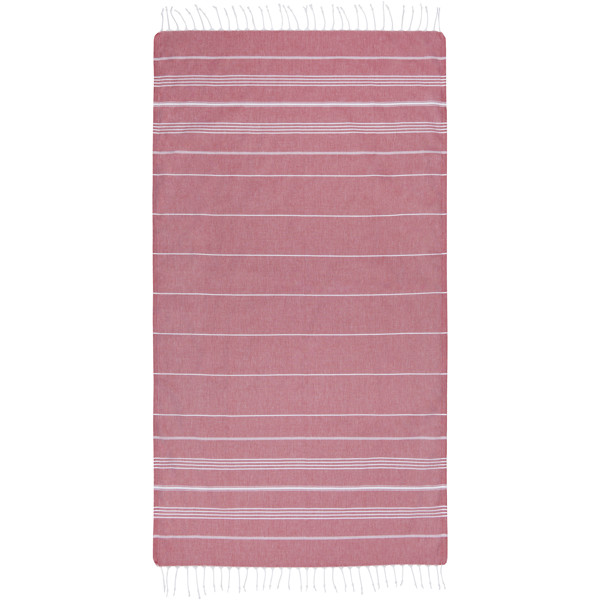 Anna 150 g/m² hammam cotton towel 100x180 cm - Red