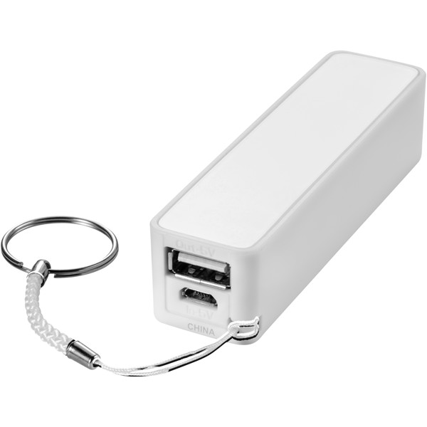 Jive 2000 mAh power bank - White